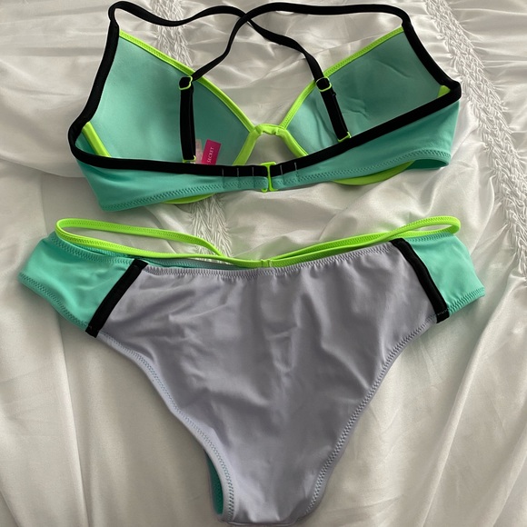 Victoria’s Secret Tri Color Block Bikini Set - Picture 2 of 6